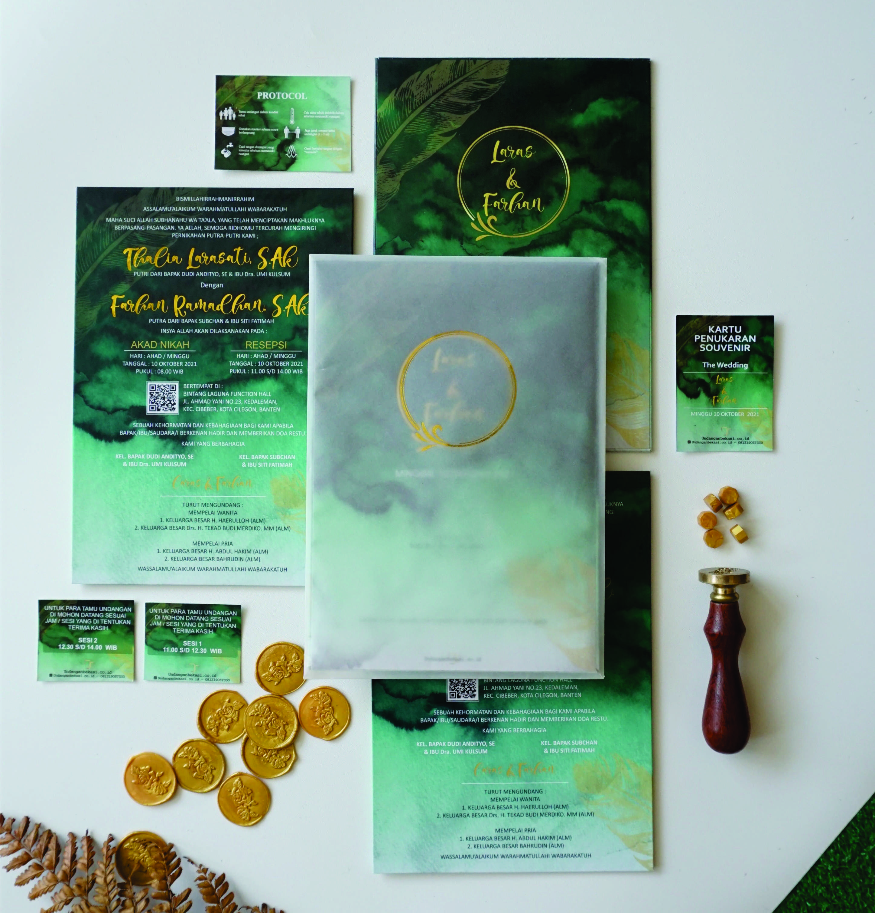 Undangan SIngle Hard Cover Envelope Veliun - Gambar 3